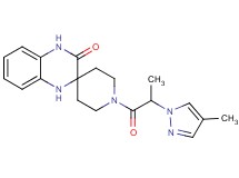 1-[2-(4-methyl-1H-pyrazol-1-yl)propanoyl]-1',4'-dihydro-3'H-spiro[piperidine-4,2'-quinoxalin]-3'-one