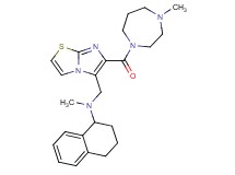 N-methyl-N-({6-[(4-methyl-1,4-diazepan-1-yl)carbonyl]imidazo[2,1-b][1,3]thiazol-5-yl}methyl)-1,2,3,4-tetrahydro-1-naphthalenamine