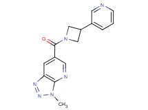 3-methyl-6-{[3-(3-pyridinyl)-1-azetidinyl]carbonyl}-3H-[1,2,3]triazolo[4,5-b]pyridine