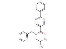 N-isobutyl-2-pyridin-4-yl-N-(pyridin-2-ylmethyl)pyrimidine-5-carboxamide