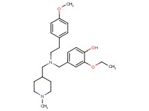 2-ethoxy-4-({[2-(4-methoxyphenyl)ethyl][(1-methyl-4-piperidinyl)methyl]amino}methyl)phenol