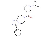 7-[(1-isopropyl-3-piperidinyl)carbonyl]-3-phenyl-6,7,8,9-tetrahydro-5H-[1,2,4]triazolo[4,3-d][1,4]diazepine