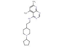 N-[2-(1-cyclopentylpiperidin-4-yl)ethyl]-5,7-dimethylpyrido[2,3-d]pyrimidin-4-amine