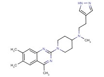 N-methyl-N-[2-(1H-pyrazol-4-yl)ethyl]-1-(4,6,7-trimethyl-2-quinazolinyl)-4-piperidinamine