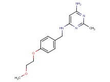 N-[4-(2-methoxyethoxy)benzyl]-2-methylpyrimidine-4,6-diamine