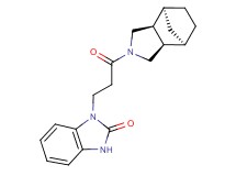 1-{3-[(1R*,2R*,6S*,7S*)-4-azatricyclo[5.2.1.0~2,6~]dec-4-yl]-3-oxopropyl}-1,3-dihydro-2H-benzimidazol-2-one