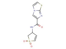 N-(1,1-dioxido-2,3-dihydro-3-thienyl)imidazo[2,1-b][1,3]thiazole-6-carboxamide