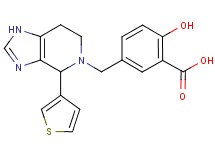 2-hydroxy-5-{[4-(3-thienyl)-1,4,6,7-tetrahydro-5H-imidazo[4,5-c]pyridin-5-yl]methyl}benzoic acid