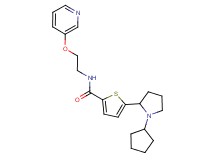 5-(1-cyclopentyl-2-pyrrolidinyl)-N-[2-(3-pyridinyloxy)ethyl]-2-thiophenecarboxamide