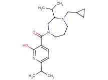 3-{[4-(cyclopropylmethyl)-3-isopropyl-1,4-diazepan-1-yl]carbonyl}-6-isopropyl-2-pyridinol