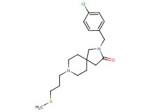 2-(4-chlorobenzyl)-8-[3-(methylthio)propyl]-2,8-diazaspiro[4.5]decan-3-one