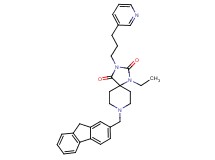 1-ethyl-8-(9H-fluoren-2-ylmethyl)-3-[3-(3-pyridinyl)propyl]-1,3,8-triazaspiro[4.5]decane-2,4-dione