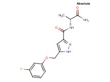 N-[(1R)-2-amino-1-methyl-2-oxoethyl]-5-[(3-fluorophenoxy)methyl]-1H-pyrazole-3-carboxamide