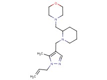 4-({1-[(1-allyl-5-methyl-1H-pyrazol-4-yl)methyl]piperidin-2-yl}methyl)morpholine