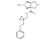 (3aR*,6aR*)-2-methyl-N-{[1-(phenoxymethyl)cyclopropyl]methyl}hexahydropyrrolo[3,4-c]pyrrole-3a(1H)-carboxamide