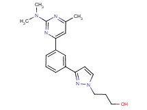 3-(3-{3-[2-(dimethylamino)-6-methyl-4-pyrimidinyl]phenyl}-1H-pyrazol-1-yl)-1-propanol