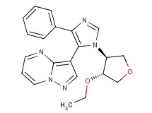 3-{1-[(3S*,4R*)-4-ethoxytetrahydrofuran-3-yl]-4-phenyl-1H-imidazol-5-yl}pyrazolo[1,5-a]pyrimidine