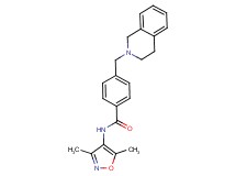 4-(3,4-dihydroisoquinolin-2(1H)-ylmethyl)-N-(3,5-dimethylisoxazol-4-yl)benzamide