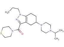 5-(4-isopropyl-1-piperazinyl)-1-propyl-3-(4-thiomorpholinylcarbonyl)-4,5,6,7-tetrahydro-1H-indazole