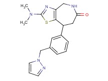 2-(dimethylamino)-8-[3-(1H-pyrazol-1-ylmethyl)phenyl]-4,5,7,8-tetrahydro-6H-[1,3]thiazolo[4,5-c]azepin-6-one
