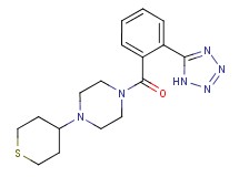 1-(tetrahydro-2H-thiopyran-4-yl)-4-[2-(1H-tetrazol-5-yl)benzoyl]piperazine