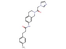 N-[2-(1H-imidazol-1-ylacetyl)-1,2,3,4-tetrahydroisoquinolin-7-yl]-3-(4-methylphenyl)propanamide