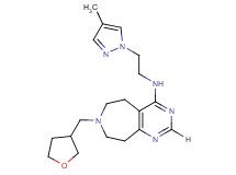 N-[2-(4-methyl-1H-pyrazol-1-yl)ethyl]-7-(tetrahydrofuran-3-ylmethyl)-6,7,8,9-tetrahydro-5H-pyrimido[4,5-d]azepin-4-amine
