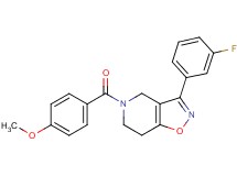 3-(3-fluorophenyl)-5-(4-methoxybenzoyl)-4,5,6,7-tetrahydroisoxazolo[4,5-c]pyridine
