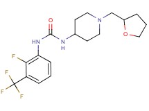N-[2-fluoro-3-(trifluoromethyl)phenyl]-N'-[1-(tetrahydrofuran-2-ylmethyl)piperidin-4-yl]urea