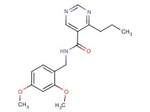 N-(2,4-dimethoxybenzyl)-4-propylpyrimidine-5-carboxamide