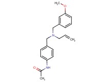 N-(4-{[allyl(3-methoxybenzyl)amino]methyl}phenyl)acetamide