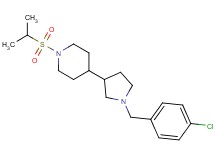 4-[1-(4-chlorobenzyl)-3-pyrrolidinyl]-1-(isopropylsulfonyl)piperidine