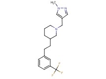 1-[(1-methyl-1H-pyrazol-4-yl)methyl]-3-{2-[3-(trifluoromethyl)phenyl]ethyl}piperidine