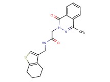 2-(4-methyl-1-oxo-2(1H)-phthalazinyl)-N-(4,5,6,7-tetrahydro-1-benzothien-3-ylmethyl)acetamide
