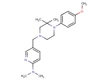 5-{[4-(4-methoxyphenyl)-3,3-dimethyl-1-piperazinyl]methyl}-N,N-dimethyl-2-pyridinamine