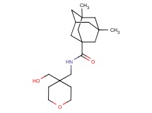 N-{[4-(hydroxymethyl)tetrahydro-2H-pyran-4-yl]methyl}-3,5-dimethyladamantane-1-carboxamide