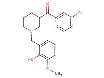 (3-chlorophenyl)[1-(2-hydroxy-3-methoxybenzyl)-3-piperidinyl]methanone