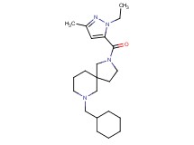 7-(cyclohexylmethyl)-2-[(1-ethyl-3-methyl-1H-pyrazol-5-yl)carbonyl]-2,7-diazaspiro[4.5]decane