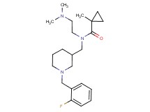 N-[2-(dimethylamino)ethyl]-N-{[1-(2-fluorobenzyl)piperidin-3-yl]methyl}-1-methylcyclopropanecarboxamide