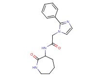 N-(2-oxo-3-azepanyl)-2-(2-phenyl-1H-imidazol-1-yl)acetamide