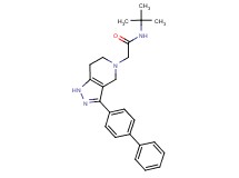 2-(3-biphenyl-4-yl-1,4,6,7-tetrahydro-5H-pyrazolo[4,3-c]pyridin-5-yl)-N-(tert-butyl)acetamide