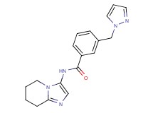 3-(1H-pyrazol-1-ylmethyl)-N-(5,6,7,8-tetrahydroimidazo[1,2-a]pyridin-3-yl)benzamide