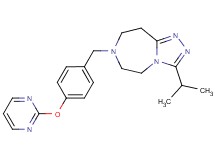 3-isopropyl-7-[4-(2-pyrimidinyloxy)benzyl]-6,7,8,9-tetrahydro-5H-[1,2,4]triazolo[4,3-d][1,4]diazepine