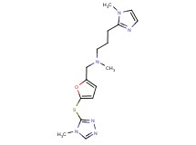 N-methyl-3-(1-methyl-1H-imidazol-2-yl)-N-({5-[(4-methyl-4H-1,2,4-triazol-3-yl)thio]-2-furyl}methyl)propan-1-amine