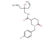 N-(2-allyl-2-hydroxy-4-penten-1-yl)-1-(4-chlorobenzyl)-6-oxo-3-piperidinecarboxamide