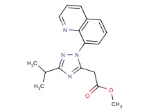 methyl (3-isopropyl-1-quinolin-8-yl-1H-1,2,4-triazol-5-yl)acetate