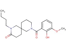 2-butyl-8-(2-hydroxy-3-methoxybenzoyl)-2,8-diazaspiro[5.5]undecan-3-one