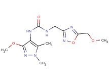 N-(3-methoxy-1,5-dimethyl-1H-pyrazol-4-yl)-N'-{[5-(methoxymethyl)-1,2,4-oxadiazol-3-yl]methyl}urea
