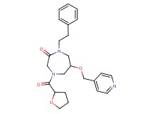 1-(2-phenylethyl)-6-(4-pyridinylmethoxy)-4-(tetrahydro-2-furanylcarbonyl)-1,4-diazepan-2-one