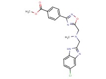 methyl 4-(5-{[[(5-chloro-1H-benzimidazol-2-yl)methyl](methyl)amino]methyl}-1,2,4-oxadiazol-3-yl)benzoate